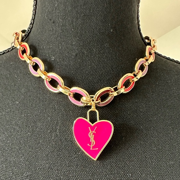 Upcycled ♻️ YSL zipper pull Necklace - Picture 1 of 7